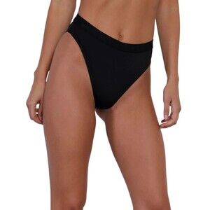iHeartRaves Black BB High Cut High Waist Cheeky Bottoms